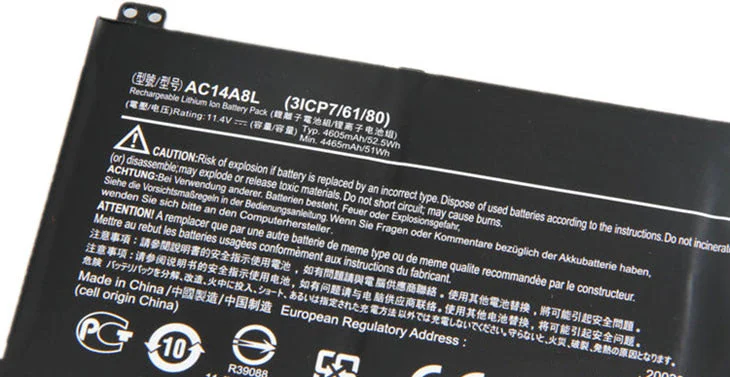 Батарея Acer VN7-571, VN7-571G, VN7-591, VN7-591G; AC14A8L - изображение 2