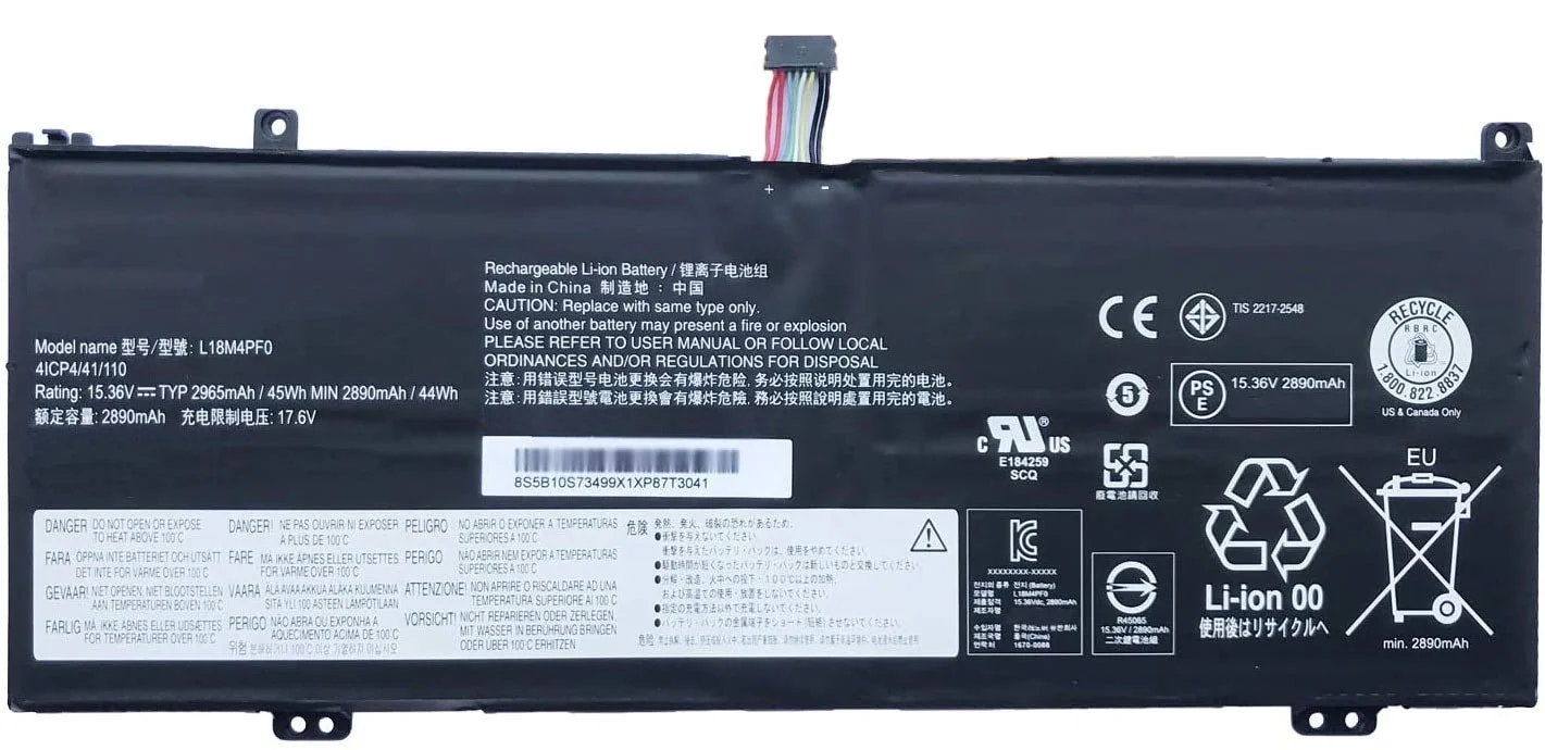 Батарея Lenovo ThinkBook 13S-IML 14S-IML 13S-IWL 14S-IWL