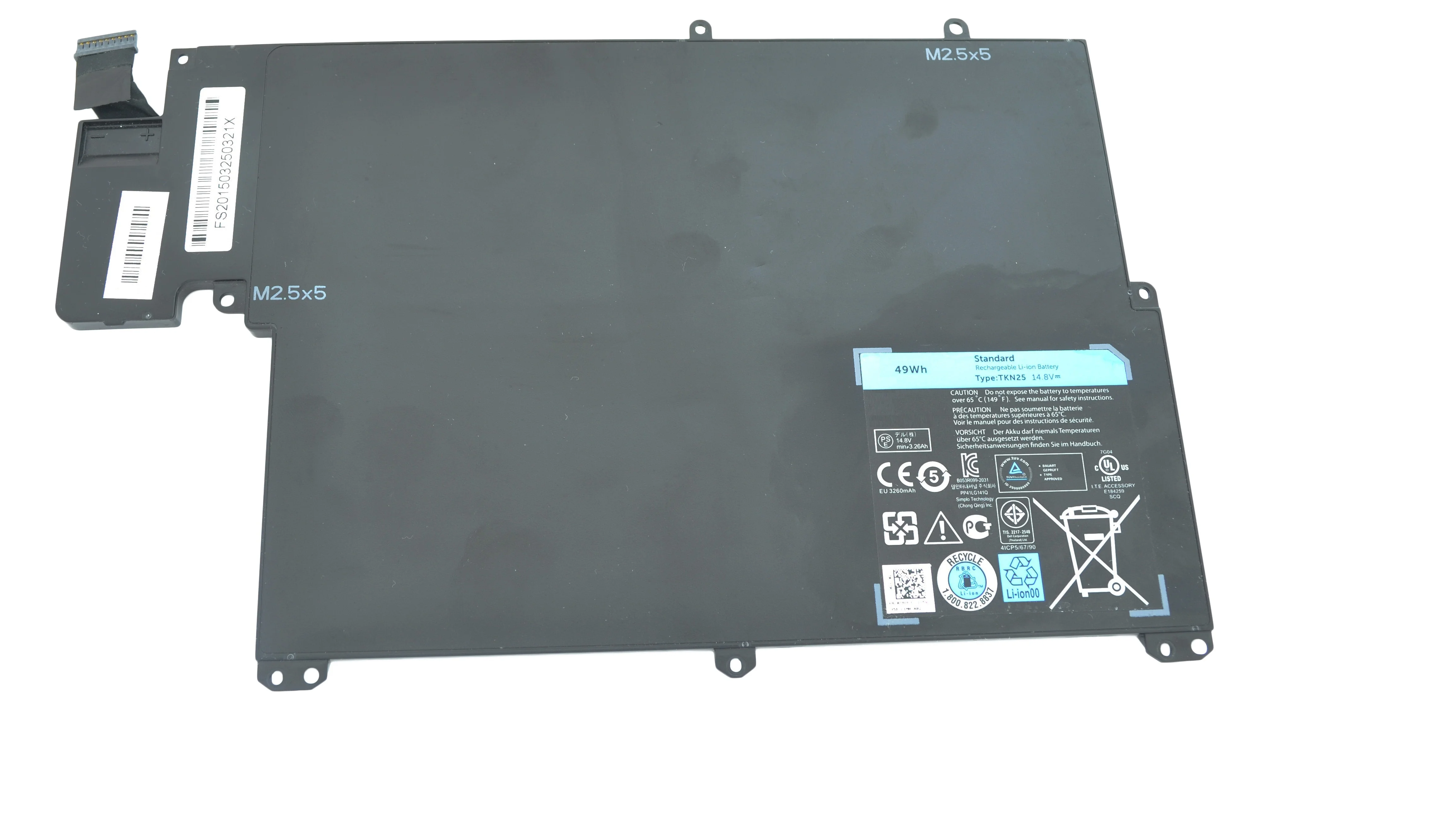 Батарея Dell Inspiron 13.3 13z 5323, Vostro 3360 TKN25 - изображение 1